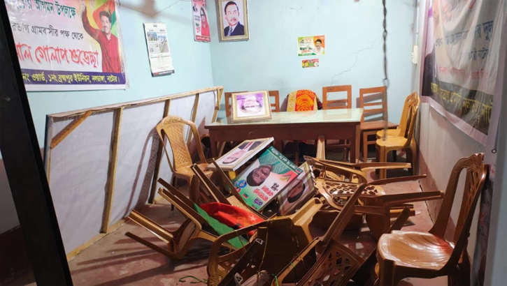 নাটোরে বিএনপির অফিস ভাঙচুর 